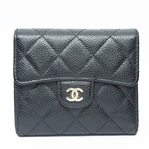 Chanel Flap Wallet Coco Mark Tri Fold Matelasse